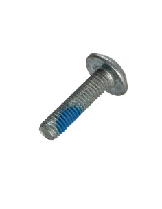 Parafuso de metais liso chave de 4 M6X25 Aço zinco branco + Freio roscado 2