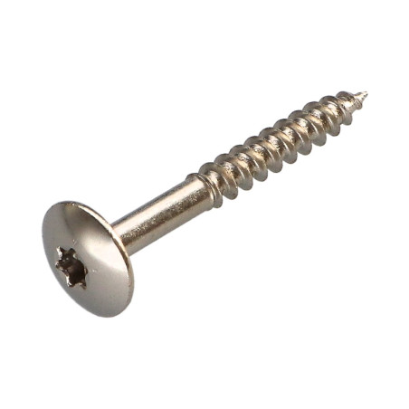 PARAFUSO dobradiça 5X40 rosca total TORX T20 Aço niquelado