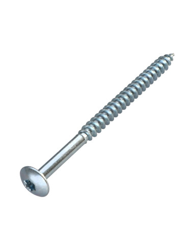 PARAFUSO dobradiça 7X100 roscado sobre 70 TORX T30 Zinco cr3 96 horas de nevoeiro salino sem corrosão vermelha cut