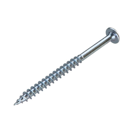 Parafuso DORMINDO 7X90 roscado sobre 60 TORX T30 Aço zinco branco diâmetro da cabeça 15