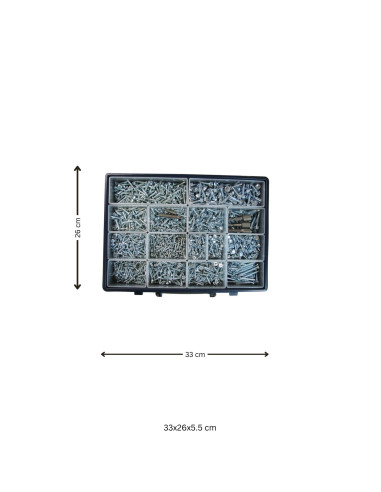 Sortido 1775 autoperfurante cabeça fresada / cabeça cilíndrica phillips / cabeça hexagonal Aço zinco branco