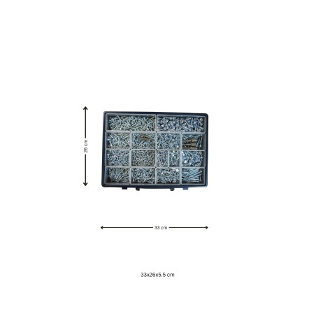 Sortido 1775 autoperfurante cabeça fresada / cabeça cilíndrica phillips / cabeça hexagonal Aço zinco branco