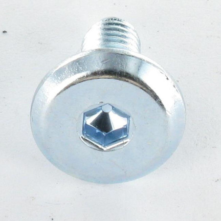 Parafuso de metais liso chave de 4 M6X16 Aço zinco branco