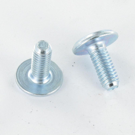 Parafuso de metais liso chave de 4 M6X16 Aço zinco branco