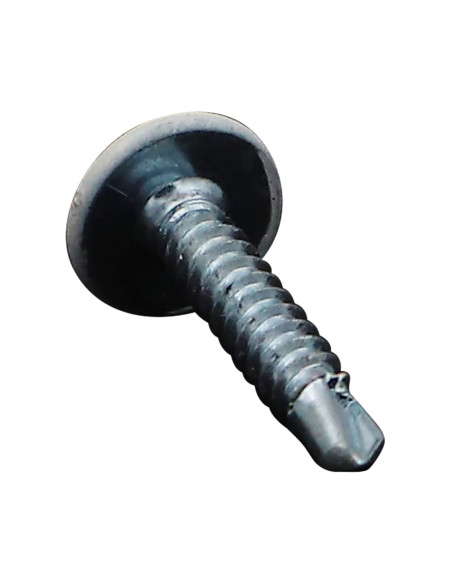 PARAFUSO FURAR cabeça redonda larga Parafuso com Cabeça com Fenda quadrada 2 3,5 x 20 Aço zinco branco RAL9010