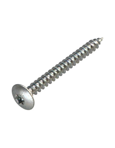 PARAFUSO dobradiça 6X60 rosca parcial TORX T30 diâmetro da cabeça 14 Aço zinco branco 96 horas de exposiÃ§Ã£o
