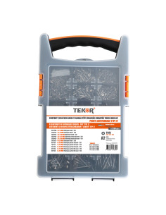 Sortido 1200 Parafusos de madeira e aglomerado TEKOR cabeça fresada dentado TORX Aço inoxidável A2