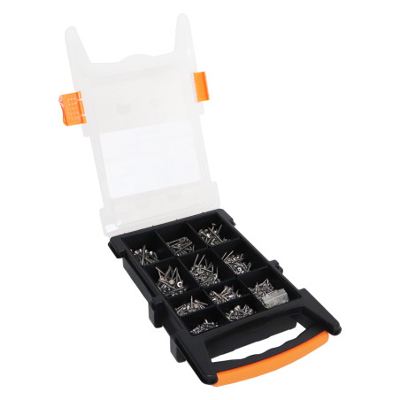 Sortido 1200 Parafusos de madeira e aglomerado TEKOR cabeça fresada dentado TORX Aço inoxidável A2