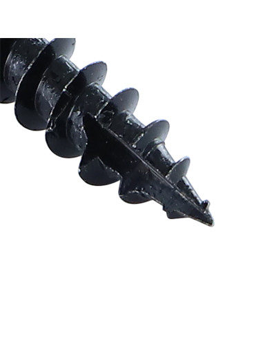 Parafusos de madeira e aglomerado TEKOR PARAFUSO dobradiça 7X30 roscado sobre 30 TORX T30 Aço zinco preto cut ponto
