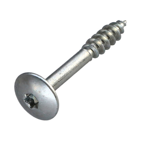PARAFUSO dobradiça 7X50 roscado sobre 23 TORX T30 Aço zinco branco 200 Horas de nevoeiro salino sem corrosão