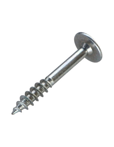 PARAFUSO dobradiça 7X50 roscado sobre 23 TORX T30 Aço zinco branco 200 Horas de nevoeiro salino sem corrosão