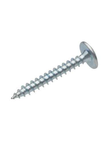 PARAFUSO dobradiça 6X60 rosca parcial TORX T30 Aço zinco branco