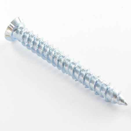 Parafuso Betão cabeça fresada reduzida 7,5 x 120 TORX T30 Aço zinco branco