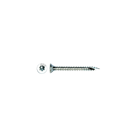 Sortido 1700 Parafuso de madeira aglomerado cabeça fresada TORX cut ponto antifenda tipo 17 Aço zinco branco