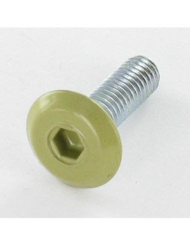 Parafuso de metais liso chave de 4 M6X20 Aço zinco branco cabeça RAL1020