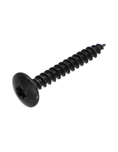 Parafuso de madeira e aglomerado dobradiça 6X60 TORX T30 rosca total Aço zinco preto