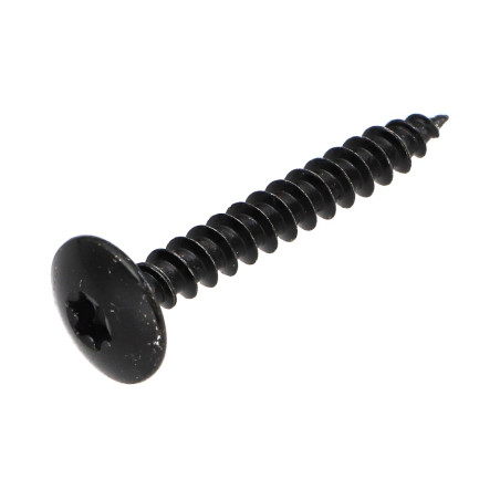 Parafuso de madeira e aglomerado dobradiça 6X60 TORX T30 rosca total Aço zinco preto