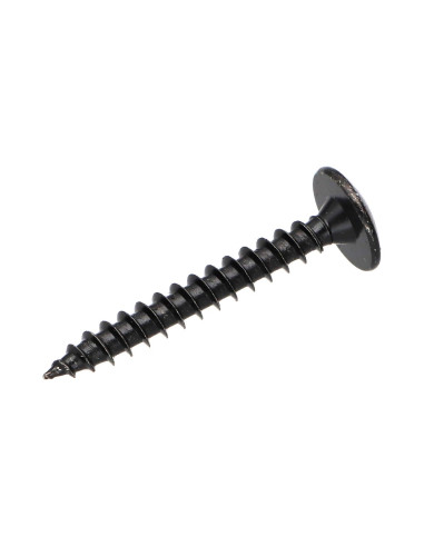 Parafuso de madeira e aglomerado dobradiça 6X60 TORX T30 rosca total Aço zinco preto