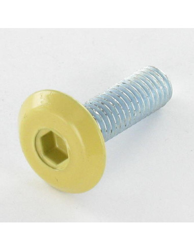 Parafuso de metais liso chave de 4 M6X20 Aço zinco branco cabeça RAL1002