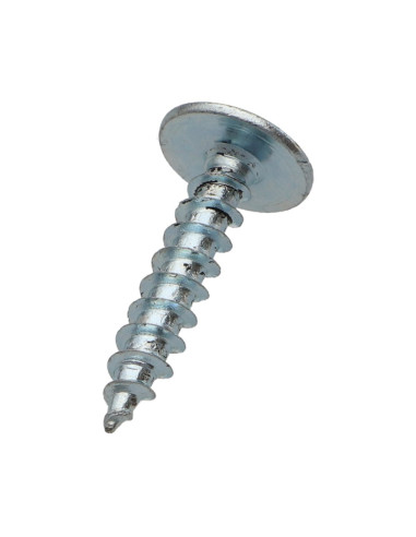 PARAFUSO dobradiça 6X20 rosca total TORX T30 Aço zinco branco