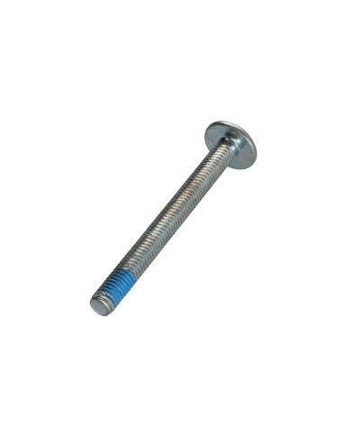 Parafuso de metais liso chave de 4 M6X60 Freio roscado Aço zinco branco