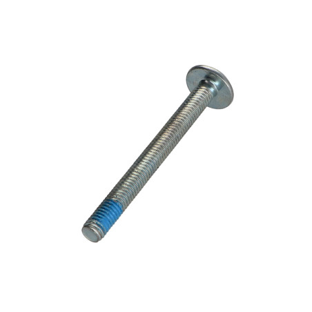 Parafuso de metais liso chave de 4 M6X60 Freio roscado Aço zinco branco