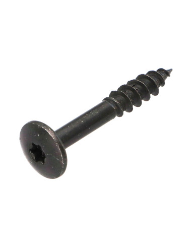 PARAFUSO dobradiça 7X50 rosca parcial TORX T30 Aço zinco preto