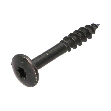 PARAFUSO dobradiça 7X50 rosca parcial TORX T30 Aço zinco preto
