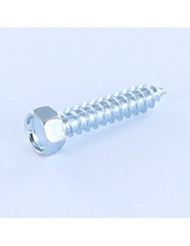 Parafuso de chapa cabeça hexagonal 4,8X45 Aço zinco branco