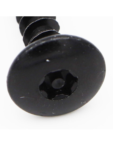 PARAFUSO dobradiça Seguro 6X30 roscado sobre 30 T30+TET cut ponto antifenda tipo 17 Aço zinco preto