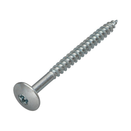 PARAFUSO dobradiça 6X70 rosca parcial TORX T30 Aço zinco branco