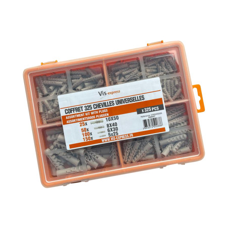 Sortido 325 Bucha UNIVERSAL - Parafuso Express
