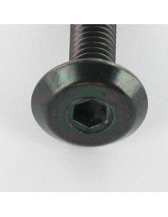 Parafuso de metais liso chave de 4 M6X45 Aço zinco preto 2