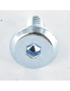 Parafuso de metais liso chave de 4 M6X35 Aço zinco branco 2