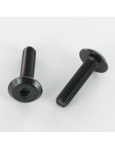 Parafuso de metais liso chave de 4 M6X50 Aço zinco preto
