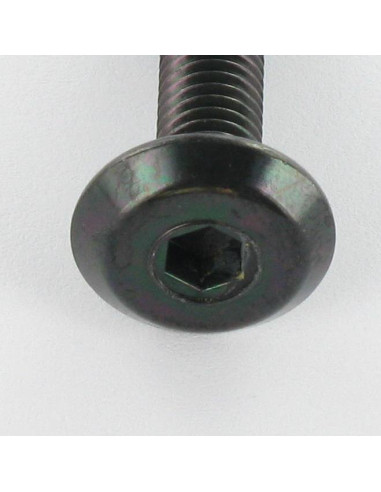 Parafuso de metais liso chave de 4 M6X60 Aço zinco preto
