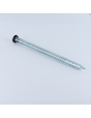 Parafuso Betão cabeça fresada VERMELHO 7,5 x 120 TORX T30 Aço zinco branco RAL9005 preto escuro