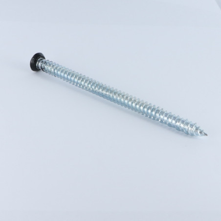 Parafuso Betão cabeça fresada VERMELHO 7,5 x 120 TORX T30 Aço zinco branco RAL9005 preto escuro