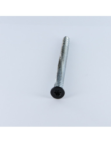 Parafuso Betão cabeça fresada VERMELHO 7,5 x 120 TORX T30 Aço zinco branco RAL9005 preto escuro