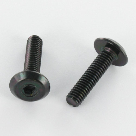 Parafuso de metais liso chave de 4 M6X35 Aço zinco preto