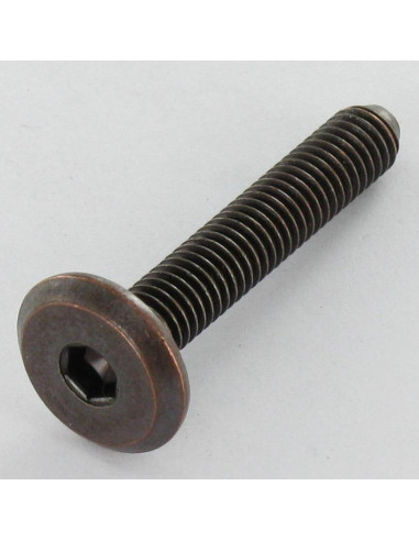 Parafuso de metais liso chave de 4 M6X60 aço bronze