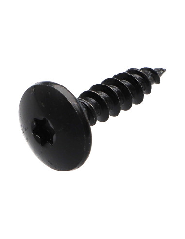 PARAFUSO dobradiça 7X30 rosca parcial TORX T30 Aço zinco preto