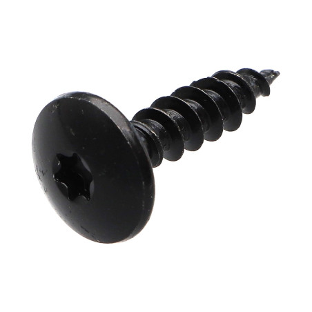 PARAFUSO dobradiça 7X30 rosca parcial TORX T30 Aço zinco preto