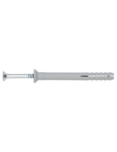 Balde de 500 Bucha de golpe com PARAFUSO 6X40 Aço zinco branco 2