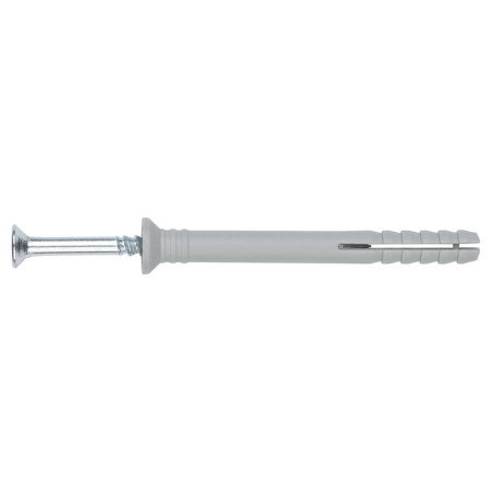 Balde de 500 Bucha de golpe com PARAFUSO 6X40 Aço zinco branco