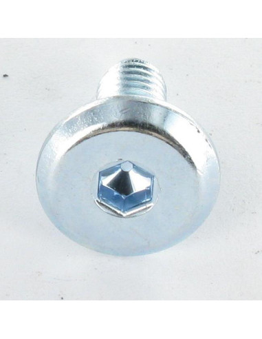 Parafuso de metais liso chave de 4 M6X60 diâmetro da cabeça 12 Aço zinco branco
