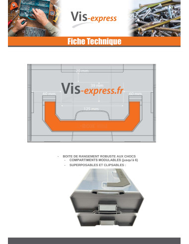 CASO ARMAZENAR CLIPSABLE L-BOXX MINI - Parafuso Express