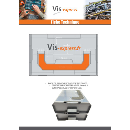 CASO ARMAZENAR CLIPSABLE L-BOXX MINI - Parafuso Express