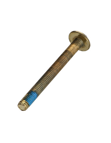 Parafuso de metais liso chave de 4 M6X60 Freio roscado Aço latonado