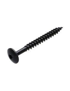 PARAFUSO dobradiça 7X70 rosca parcial TORX T30 Aço zinco preto